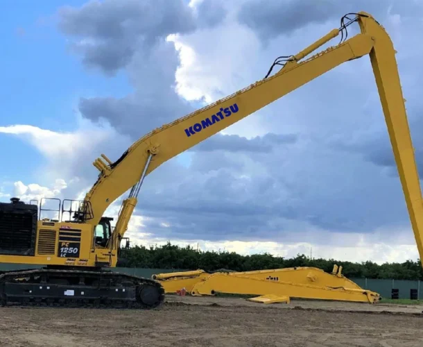 Komatsu PC 1250 Long Boom Excavator on Rent