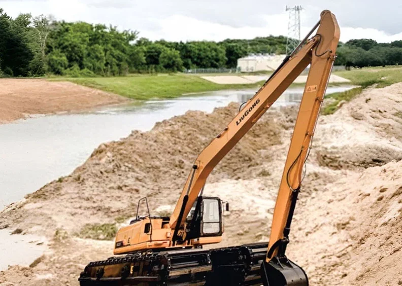 LiuGong 950 Long Boom Excavator on Rent