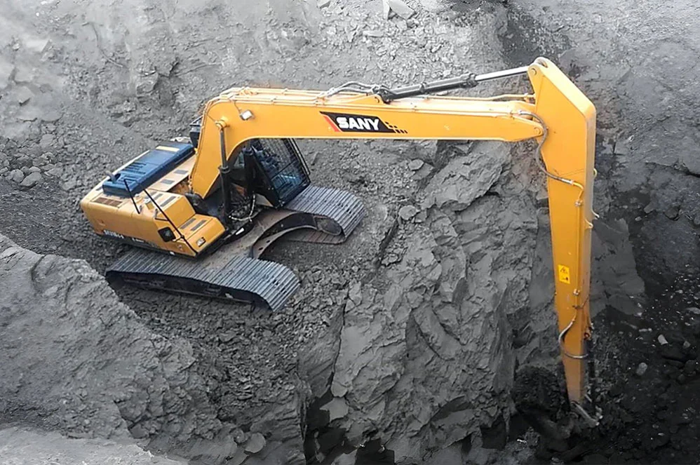 Sany 225 Long Boom Excavator on Rent