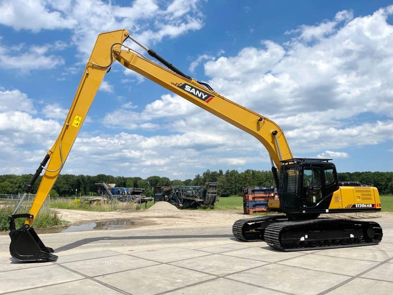 Sany 245 Long Boom Excavator on Rent