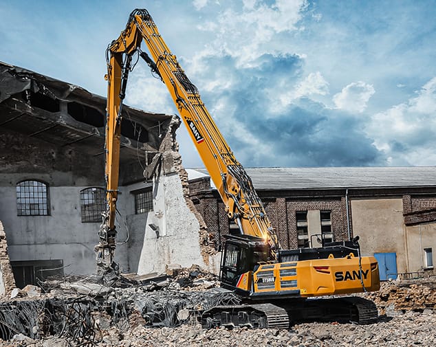 Sany 500 Long Boom Excavator on Rent