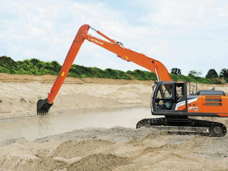 Tata Hitachi 470 Long Boom Excavator on Rent