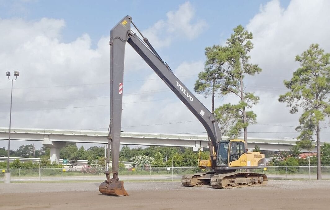 Volvo 370 Long Boom Excavator on Rent